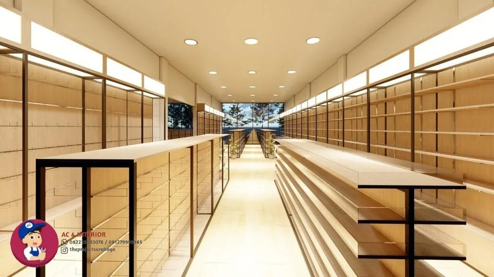 Polished wood flooring panel installation in home office space